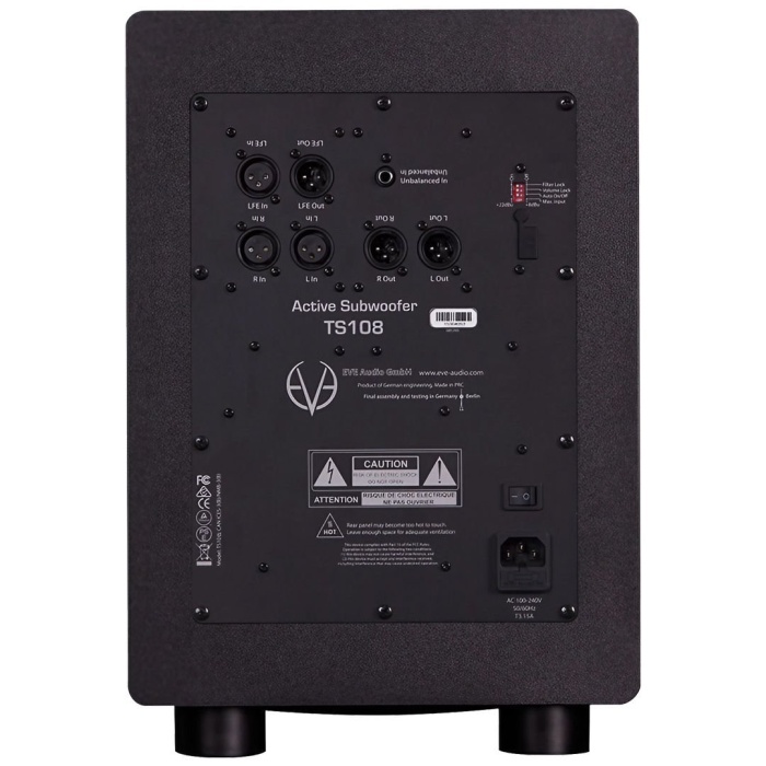 Eve Audio 05 0009 TS108 Subwoofer (150W)| 8 İnç Aktif Subwoofer Uzaktan Kumandalı